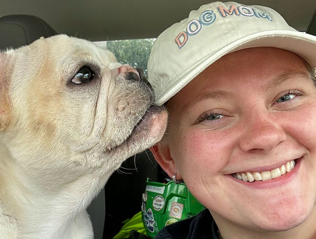 Dog-mom to Dobby (and the Harry Potter book series from which she took his name), Lux said that while the RN to BSN program is challenging, it's given her new goals.