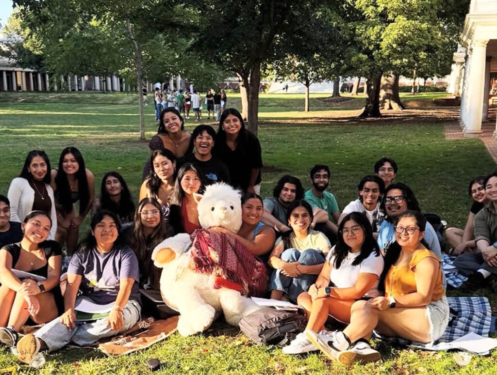 t UVA, she has both led and founded student groups, including CASA (Community Alliance of South Americans), seen here.