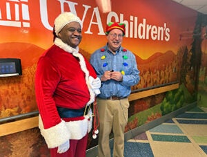 Santa and Mitch Rosner