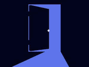 Open door icon vector design