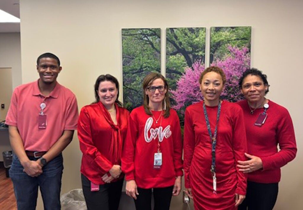 Zion Crossroads Access Team: Khalil Vest-Sims, Stacey Martin, Tatiana Longhurst, Desiree Bowles, and Brenda Brice 