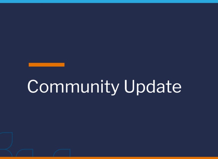 Community Update graphic
