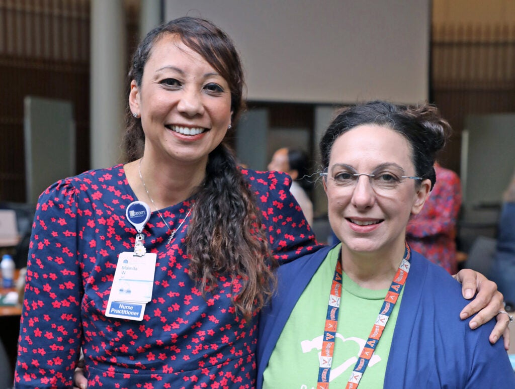 The RN to BSN program at UVA School of Nursing is made possible by a dedicated team committed to nurses’ professional growth, with Malinda Whitlow and Crystal Toll, pictured here, among the faculty leaders.