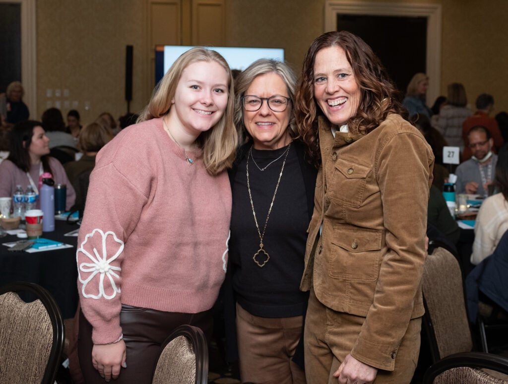 Registered nurse mother-daughter duo Davey Schenckleft (left) and Paula Schenck (middle) join friend and colleague Amy Jordan (right) at one of the many events hosted by the Nursing Center for Excellence.