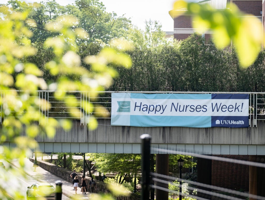 UVA Health Nurses Week signs
