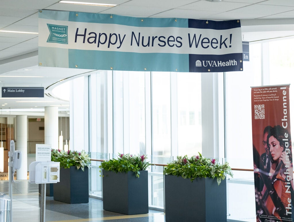 UVA Health Nurses Week signs