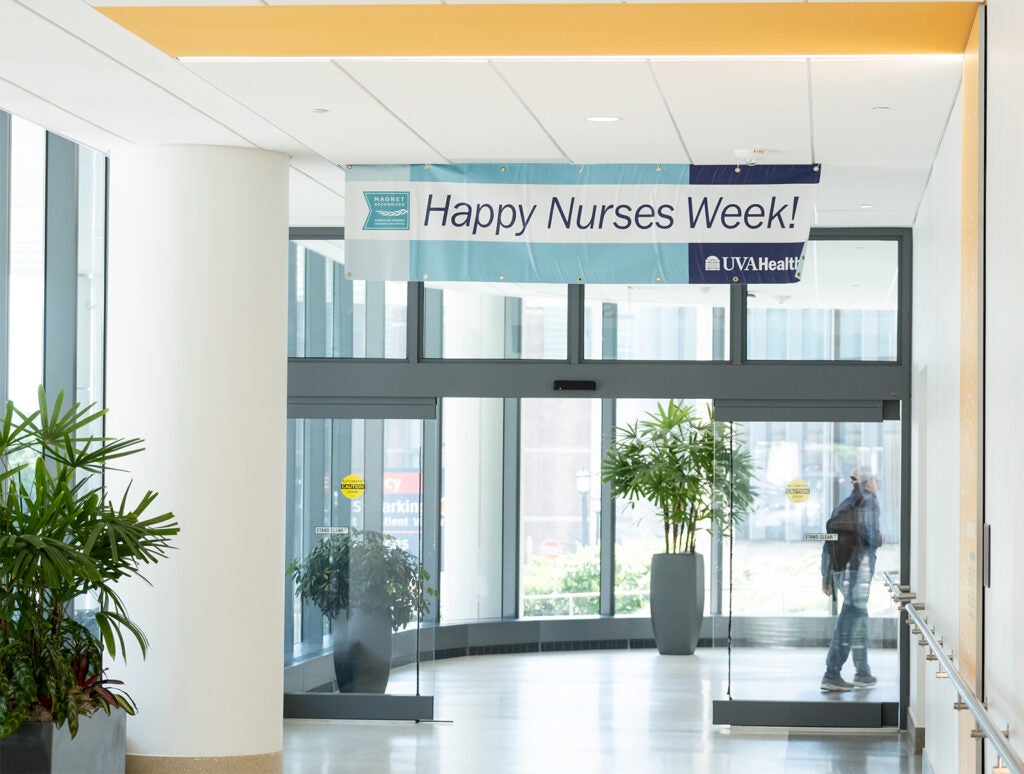 UVA Health Nurses Week signs