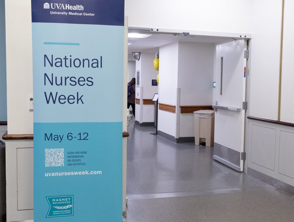 UVA Health Nurses Week signs