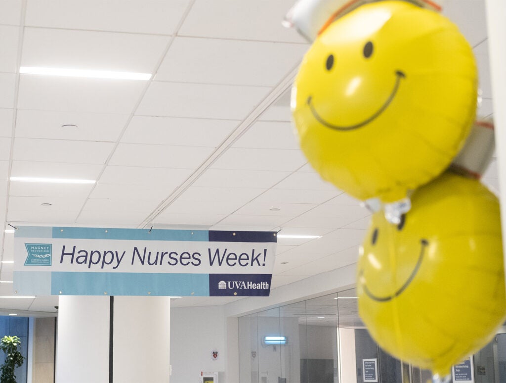 UVA Health Nurses Week signs