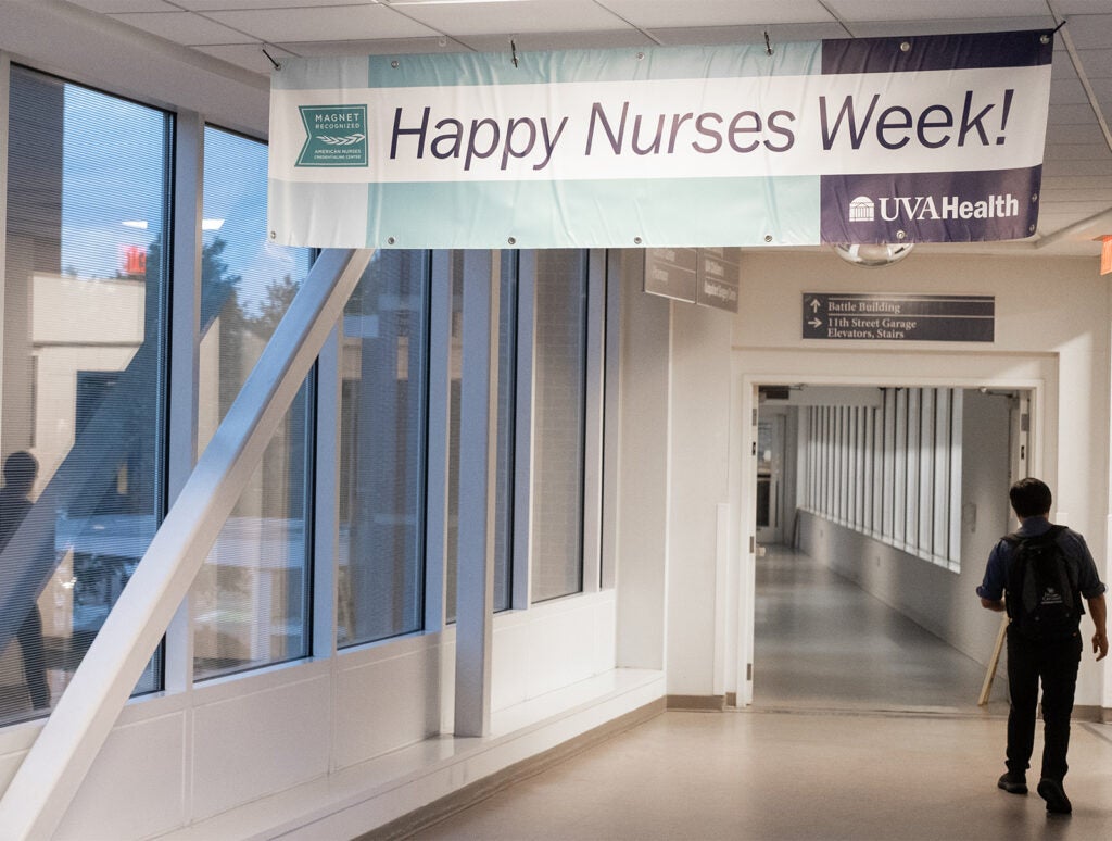 UVA Health Nurses Week signs
