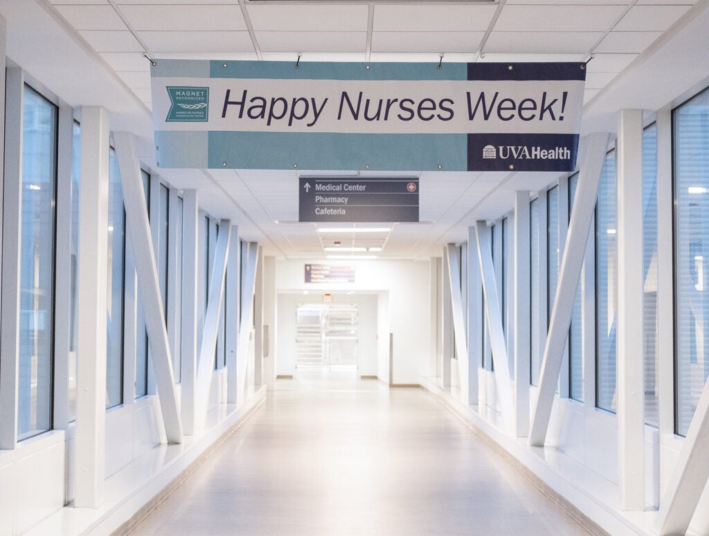 UVA Health Nurses Week signs