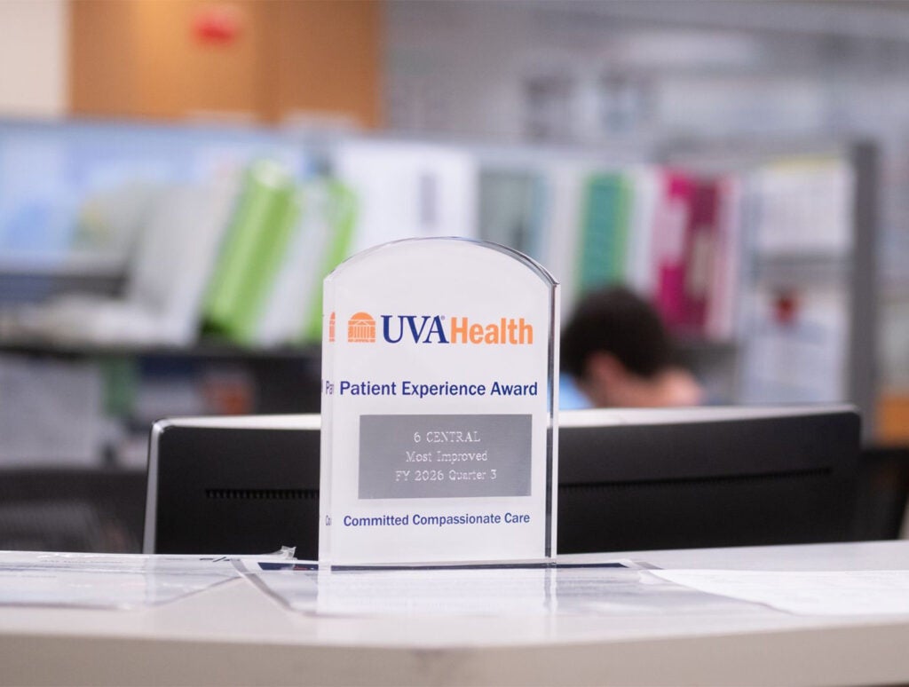 2026 Q3 Patient Experience Awards_UVA Health UMC_6 Central