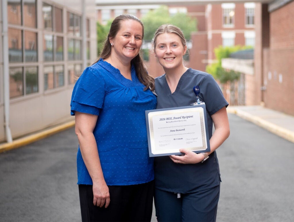 BEE Award_Anna Bosworth_UVA Health