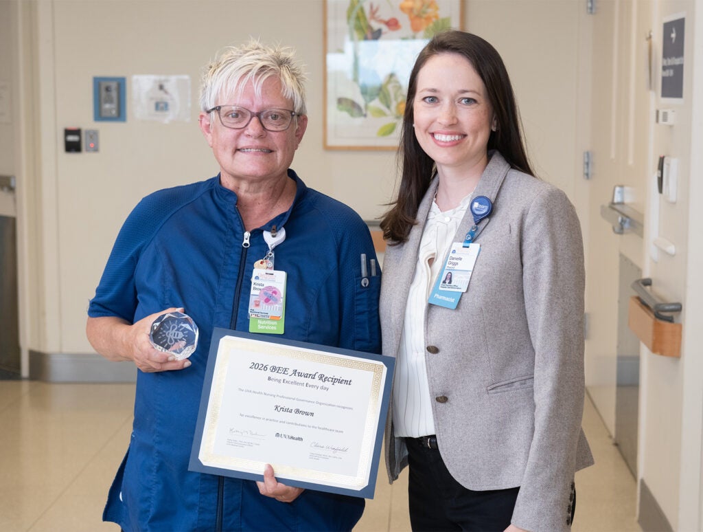BEE-Award_Krista-Brown_UVA-Health-UMC
