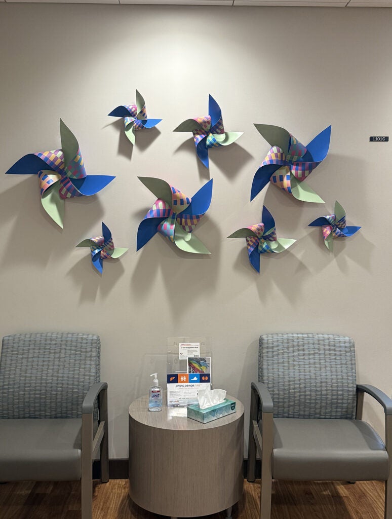 “Patients and families often spend significant time in the center during some of the most vulnerable moments of their lives. The artwork is intended to help create a space that supports emotional well-being alongside medical care,”