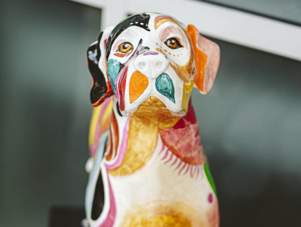 Service Dogs of Virginia, painted statue event