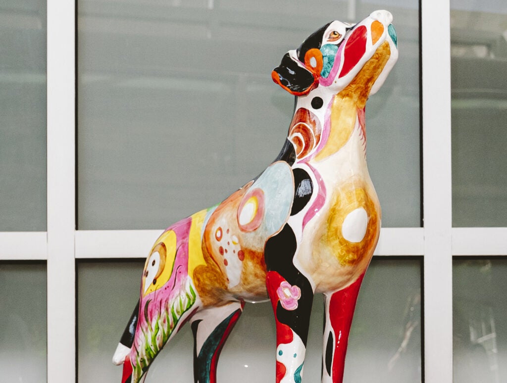 Service Dogs of Virginia, painted statue event