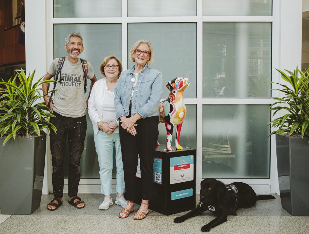 Service Dogs of Virginia, painted statue event