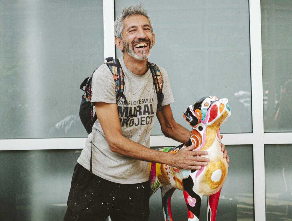 Service Dogs of Virginia, painted statue event