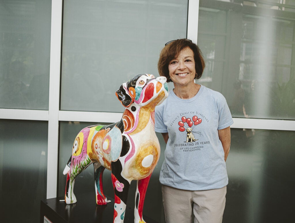 Service Dogs of Virginia, painted statue event