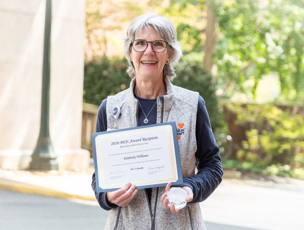 UVA-Health_Kimberly-Williams_Physical-Therapist_BEE-Award