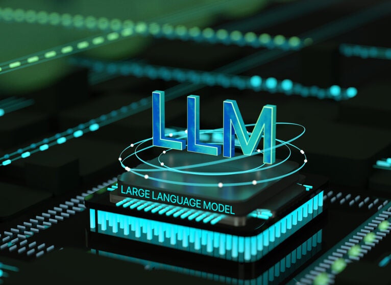 Artificial intelligence, data mining, deep learning, modern computer technologies. AI Brain , Large language model, Artificial General Intelligence AGI, LLM. 3d render