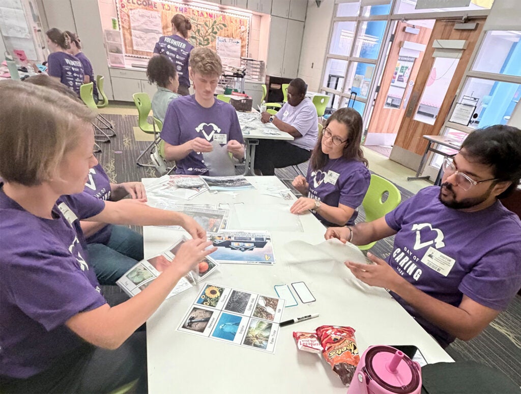 UPG-Clinical-Operations-Administrative_Agnor-Elementary-School_United-Way-Day-of-Caring-2026_table-volunteers