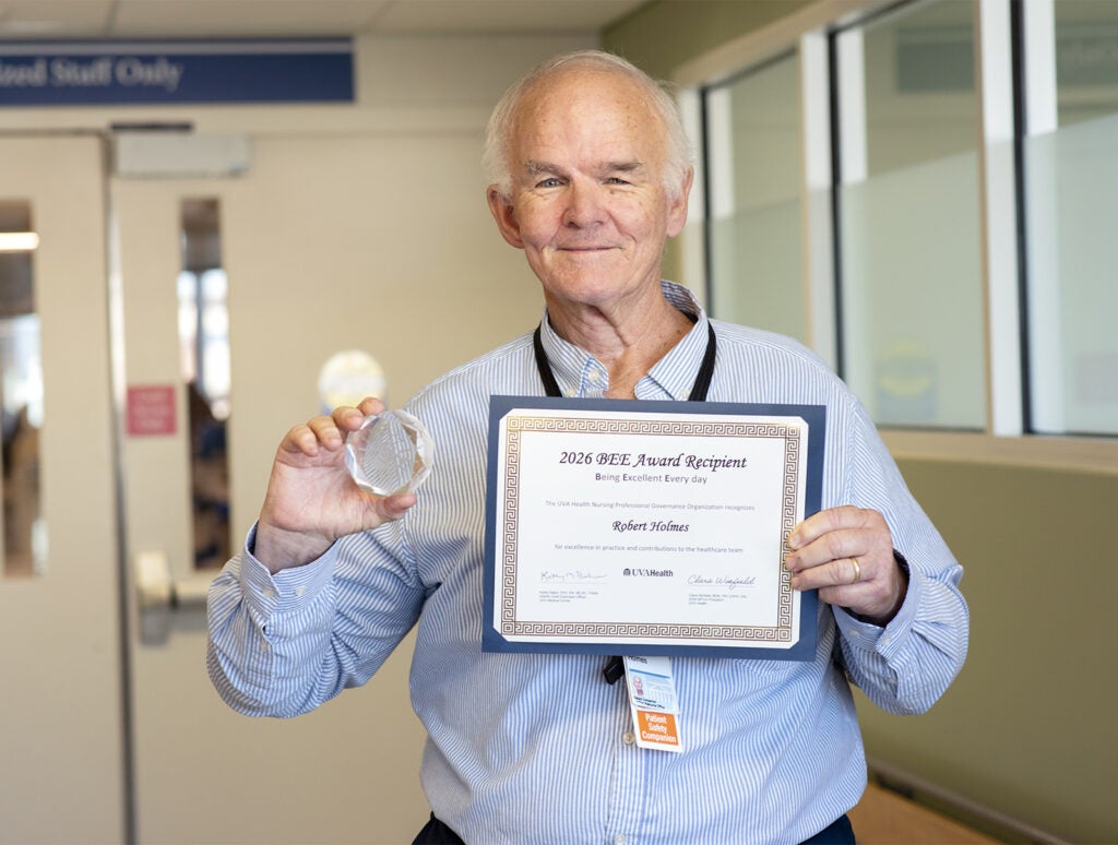 UVA-Health-BEE-Award_Robert-Holmes