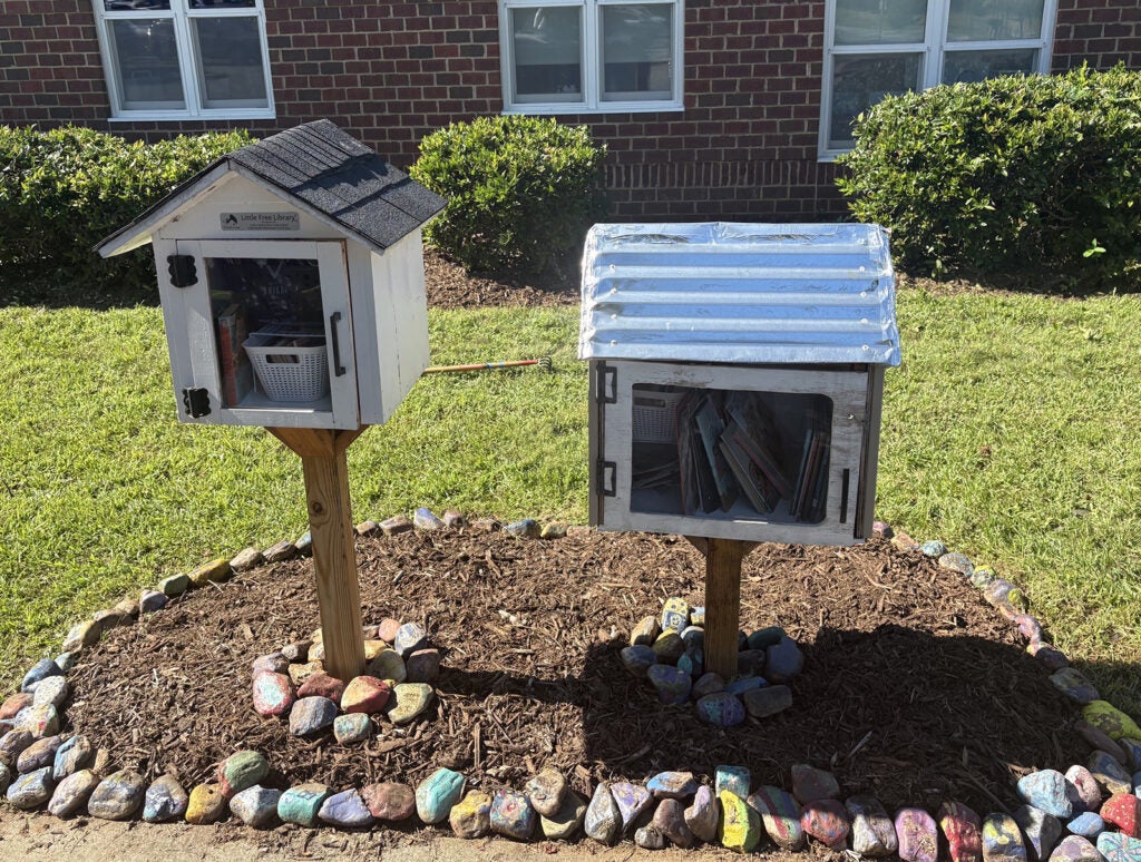UVA School of Medicine Dept. of Genome Sciences_Outdoor Libraries After