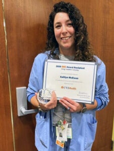 UVACH-BEE-Award_Kaitlyn-McEwen-BEE-Honoree_Culpeper Medical Center