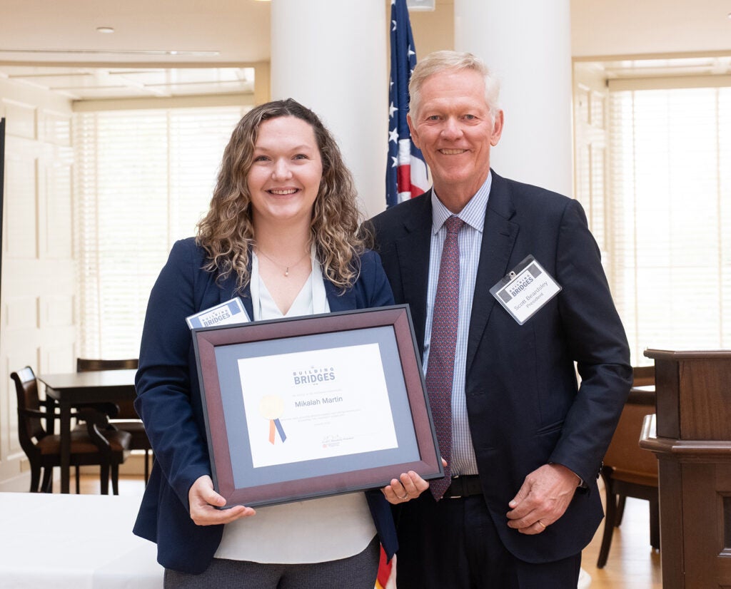 Hoos building bridges awardees