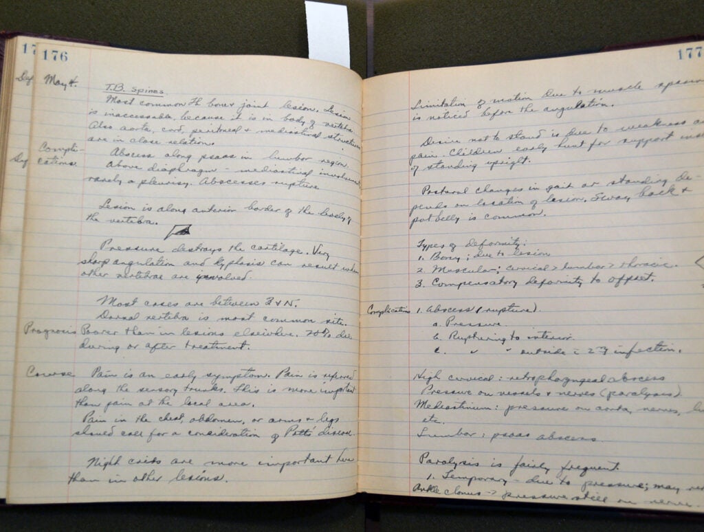 old student notebooks, orthopedics
