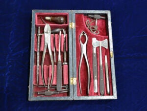 Orthopedic surgical set (circa 1870 to 1880)