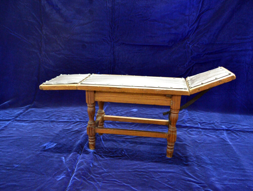 Examination Table, salesman's sample, circle 1900